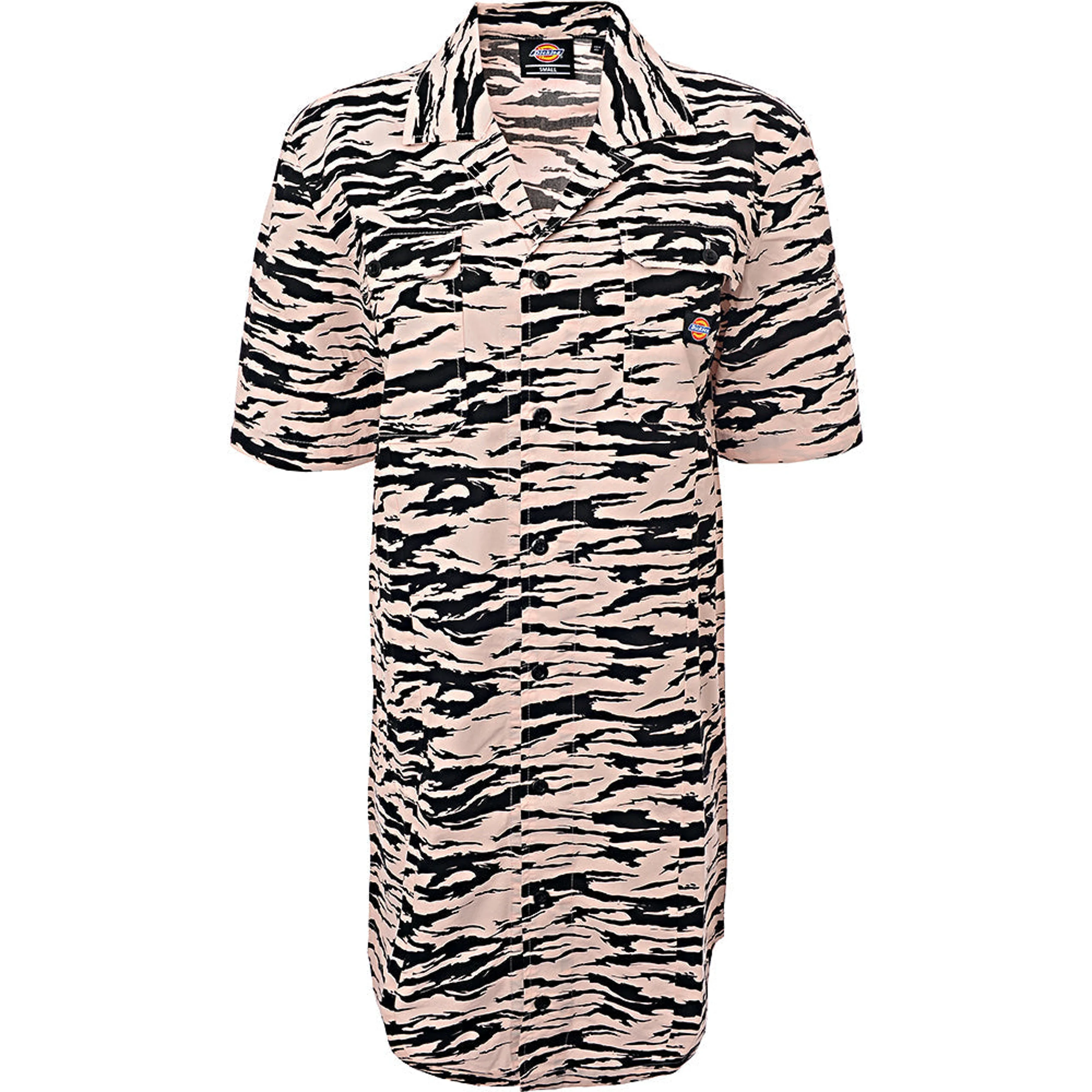 Dickies Womens Pillager Shirt Dress in Pink