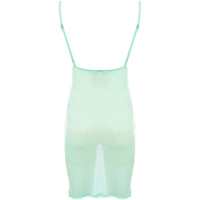 South Beach Womens Light Blue Mesh Beach Dress