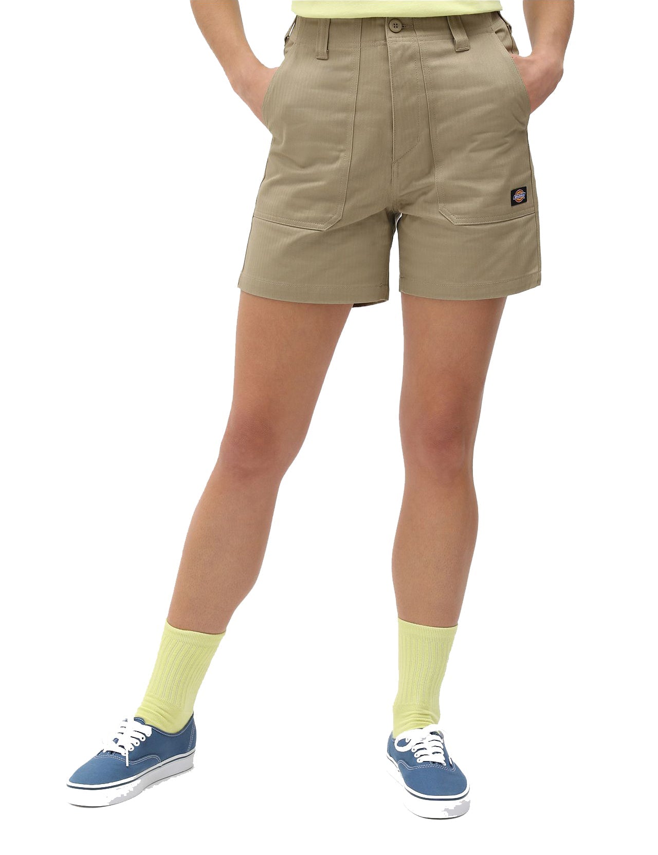 Dickies Womens Chokio Shorts in Khaki