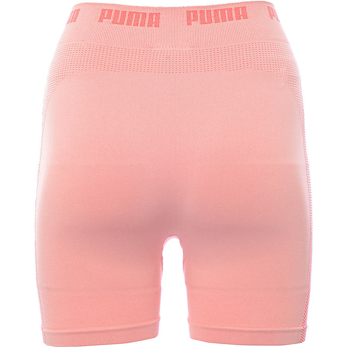 Puma Women's Soft Pink Training Evoknit Seamless 5 Inch Shorts