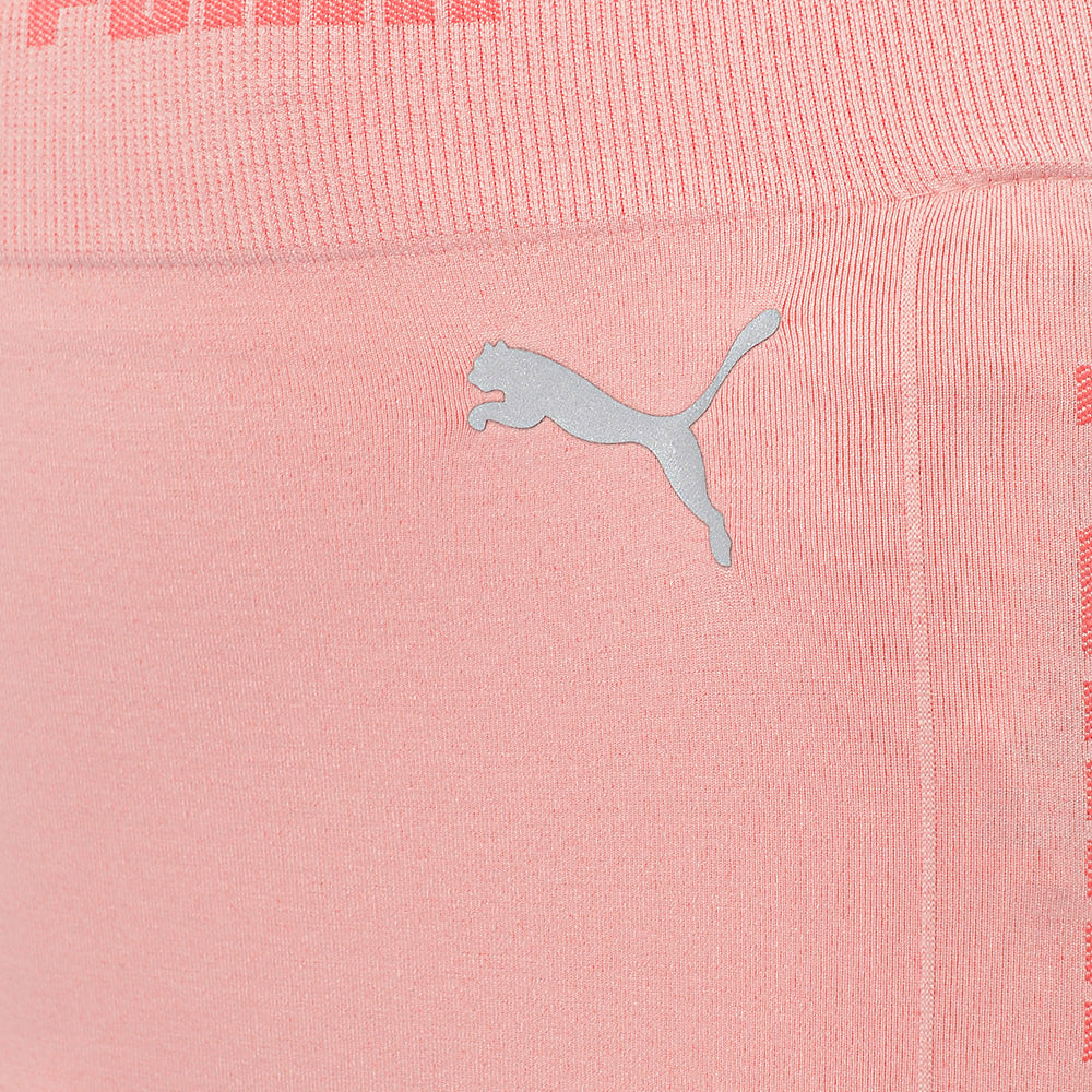 Puma Women's Soft Pink Training Evoknit Seamless 5 Inch Shorts