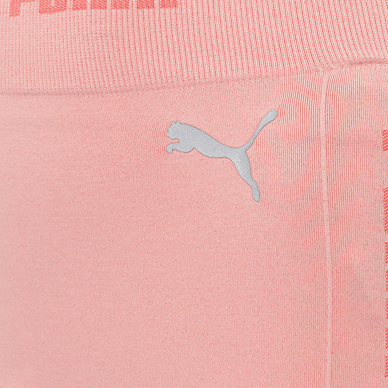 Puma Women's Soft Pink Training Evoknit Seamless 5 Inch Shorts