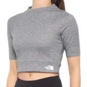 Womens The North Face Vyrtue Cropped T-Shirt in Black Heather