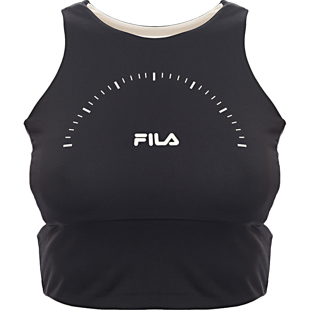 Fila Womens Digit Chest Logo Bralette in Black