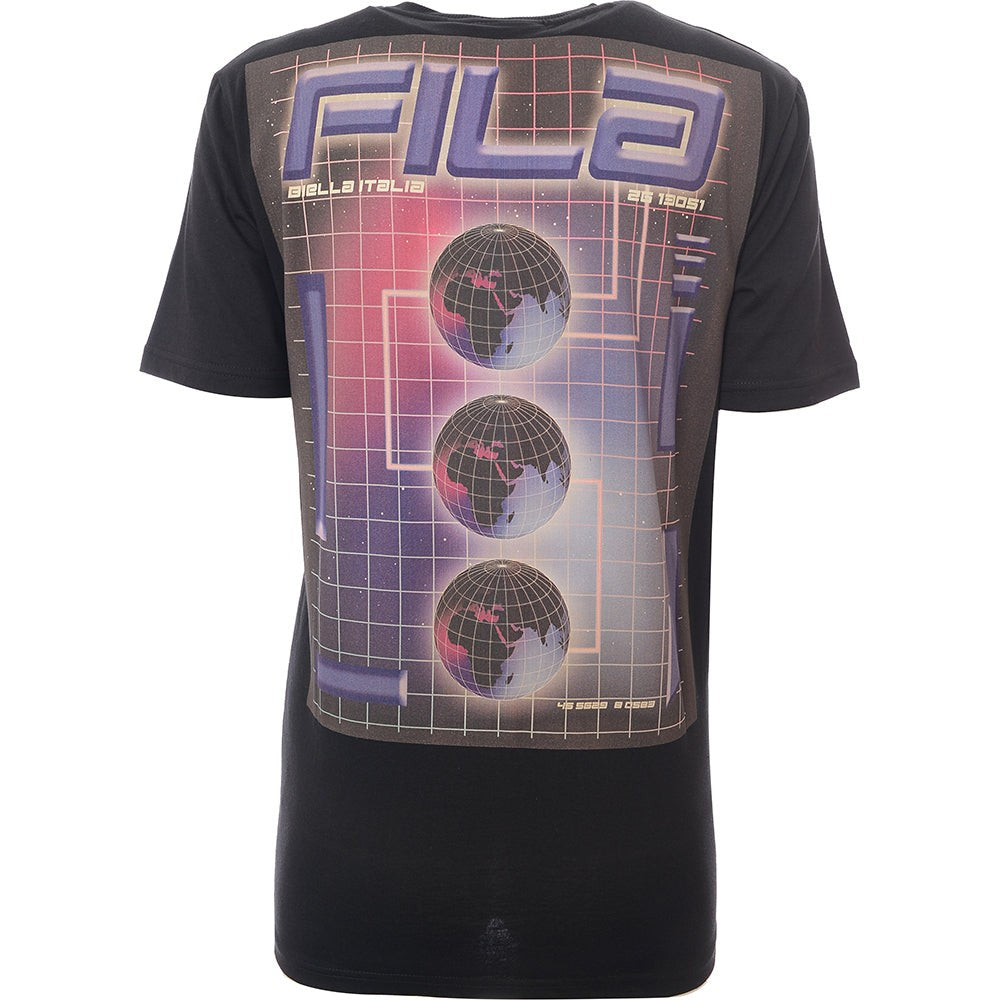 Fila Womens Oversized Backprint Logo T-Shirt In Black
