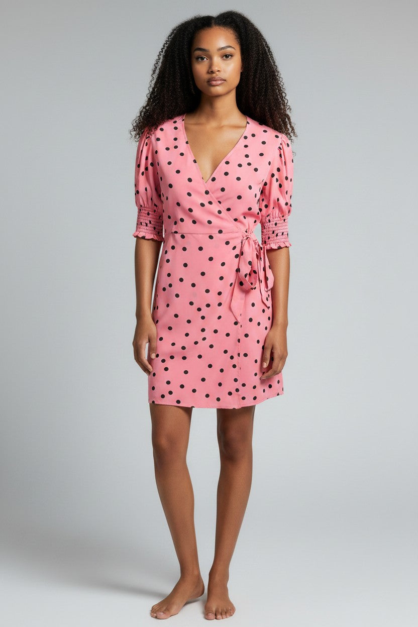 Wednesday's Girl Women's Mini Wrap Dress