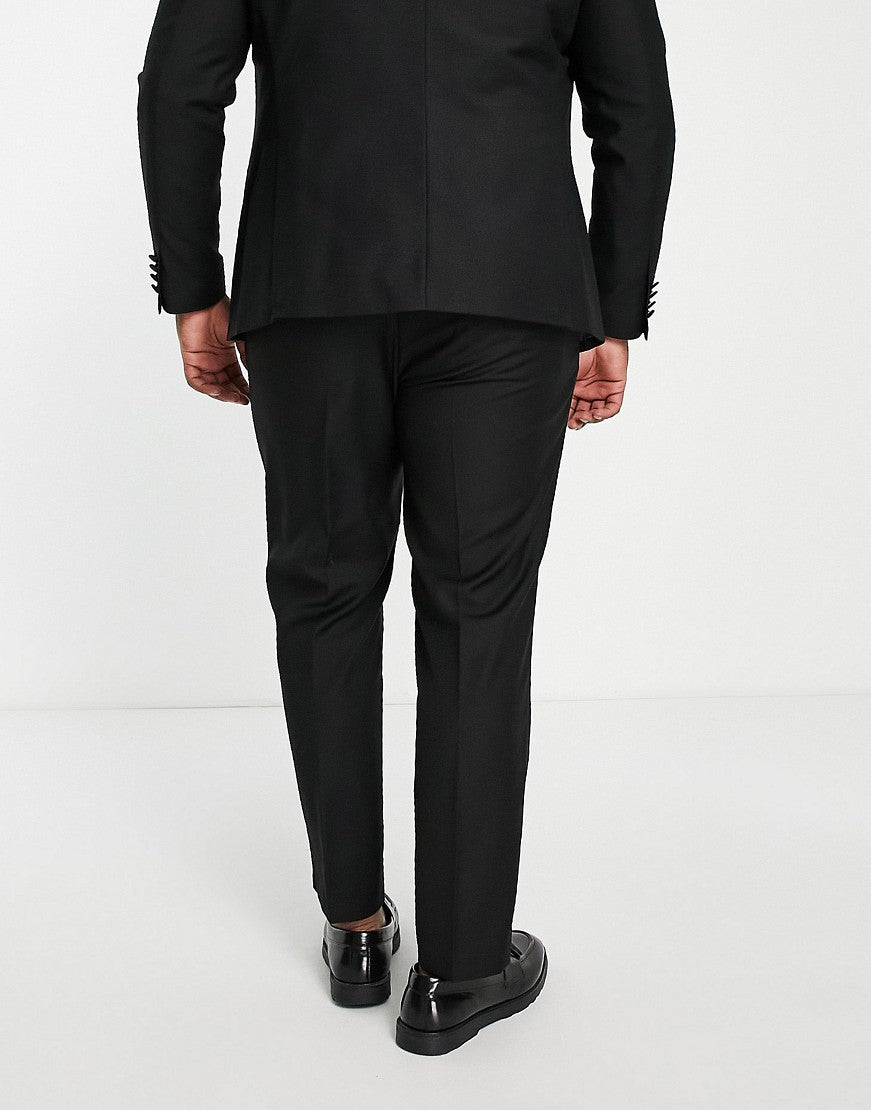 French Connection Mens Plus Wedding Slim Fit In Black