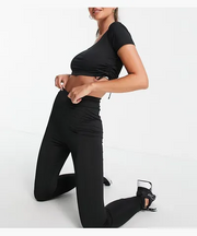 Threadbare Fitness Womens Tall Gym Leggings In Black