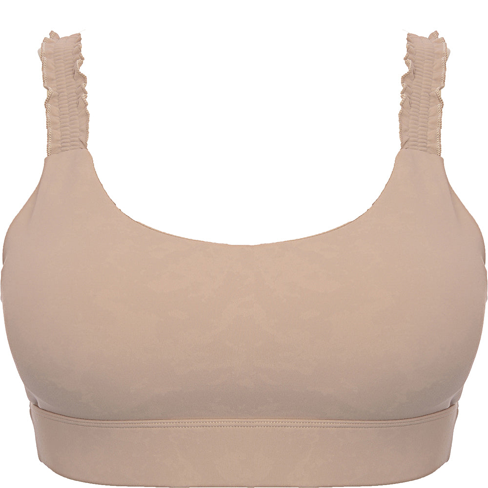 Lorna Jane Women's Stone Light Support Frill Sports Bra