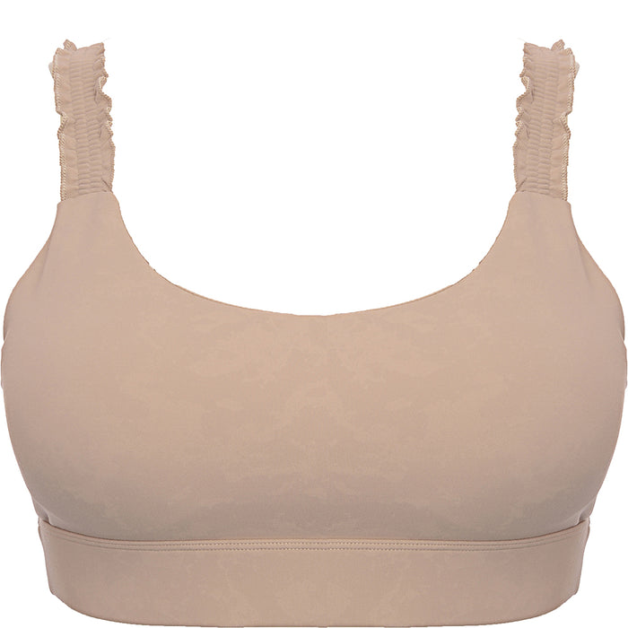 Lorna Jane Women's Stone Light Support Frill Sports Bra