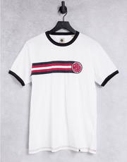 Pretty Green Mens Timor T-Shirt In White