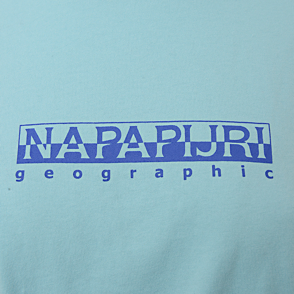 Womens Napapijri Beatnik Cropped T-Shirt in Blue