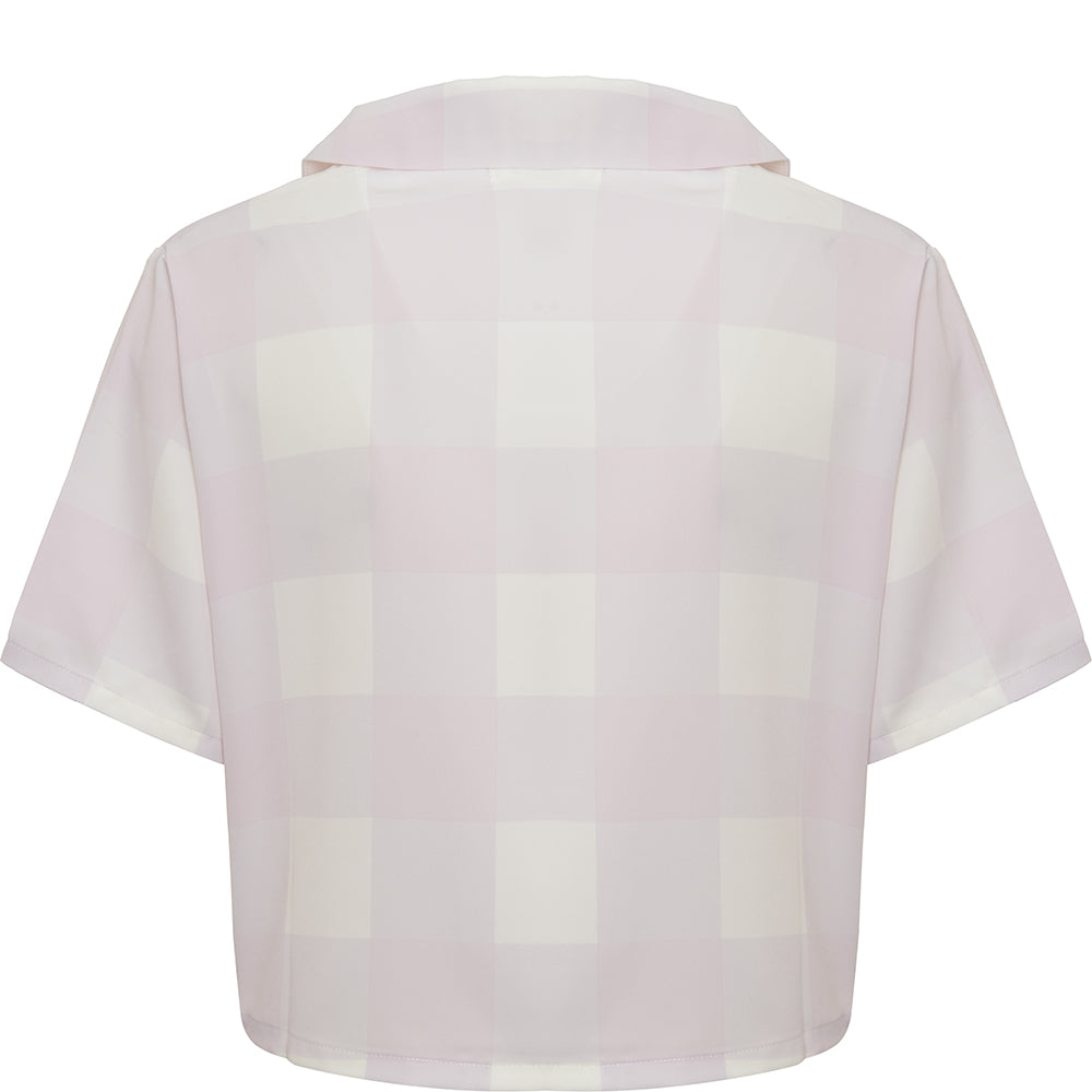 Glamorous Women's Lilac Check Co Boxy Shirt