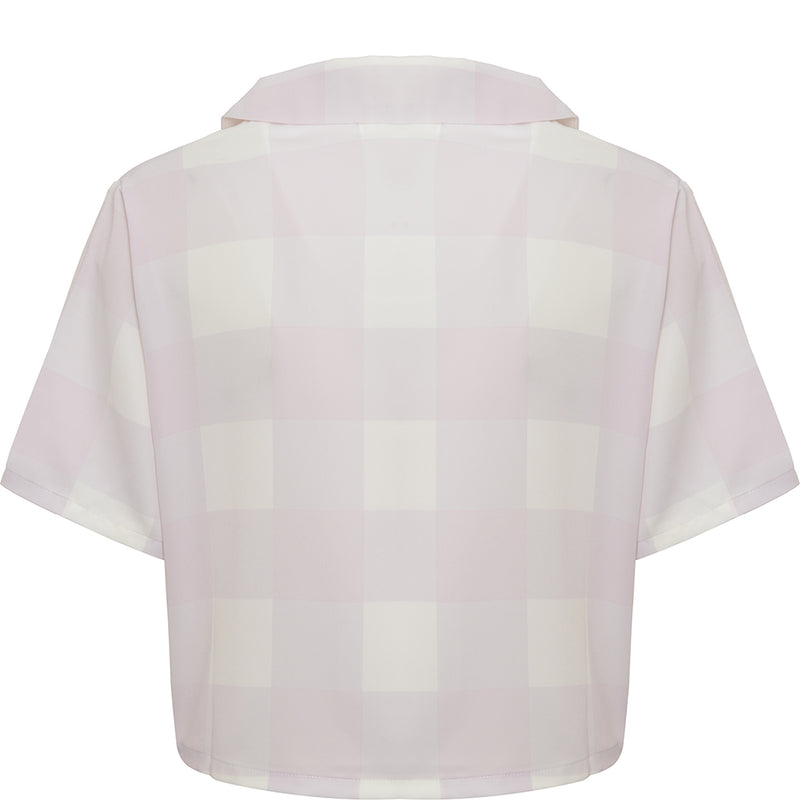 Glamorous Women's Lilac Check Co Boxy Shirt