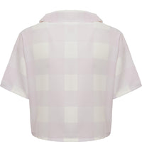 Glamorous Womens Boxy Shirt in Lilac Check Co-ord