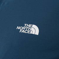 The North Face Women's Navy 1/4 Zip Fitted Cropped Long Sleeve Top