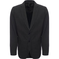 Bolongaro Trevor Mens Stripe Seersucker Skinny Fit Suit Jacket in Grey