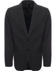 Bolongaro Trevor Mens Stripe Seersucker Skinny Fit Suit Jacket in Grey