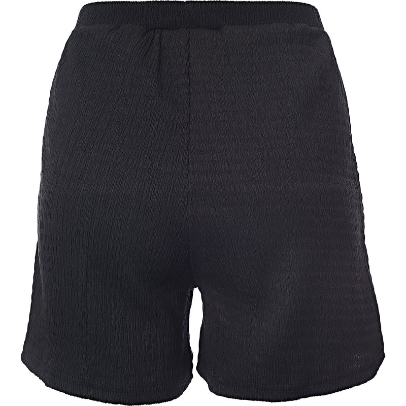 Catch Women's Black Seersucker High Waist Beach Shorts