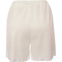 Catch Women's White Rib Textured High Shine Beach Shorts