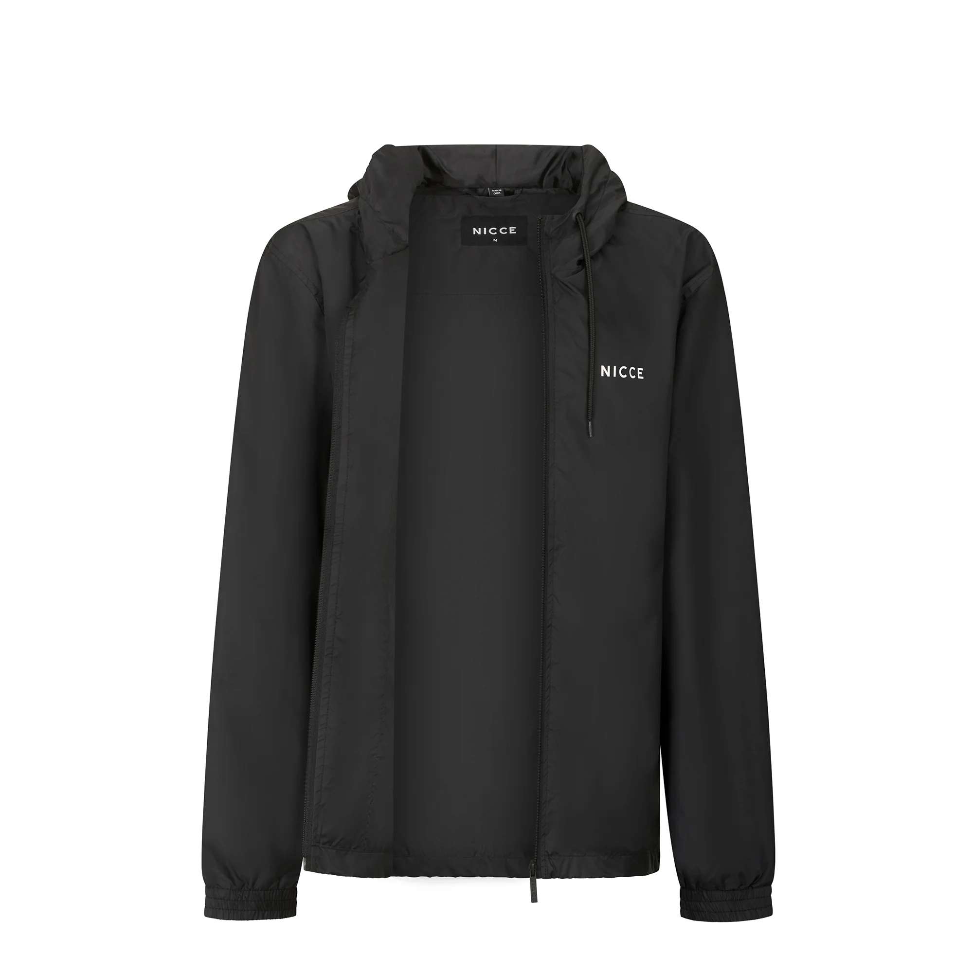 Nicce Mens Windbreaker Jacket In Black