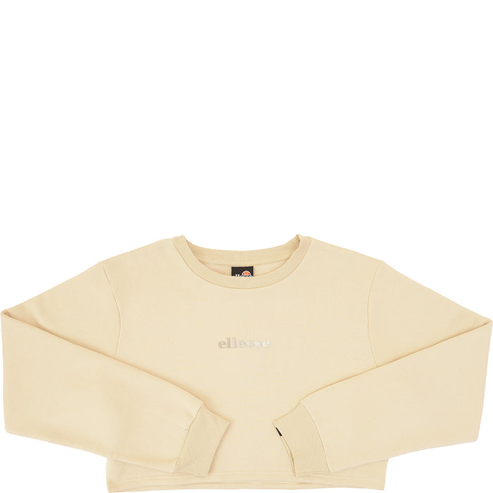 Womens Ellesse Beige Cropped Sweatshirt