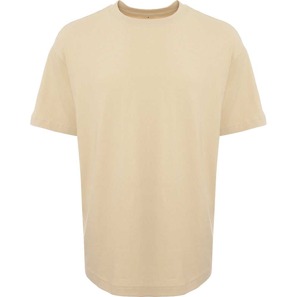 Weekday Men's Beige Oversized Co-Ord T-Shirt