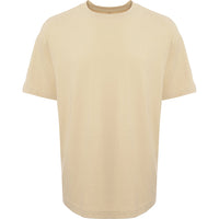 Weekday Men's Beige Oversized Co-Ord T-Shirt