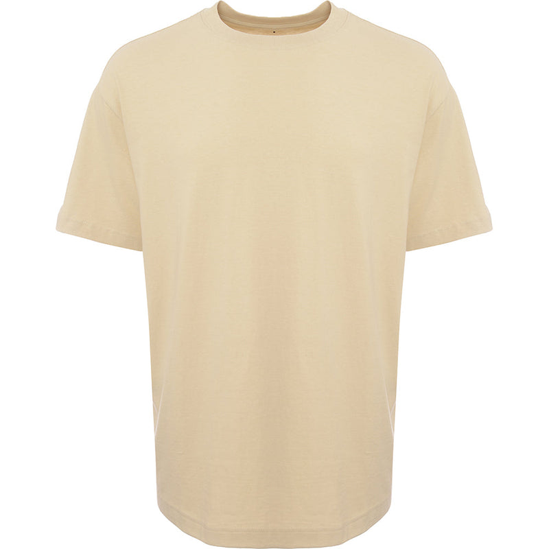 Weekday Men's Beige Oversized Co-Ord T-Shirt