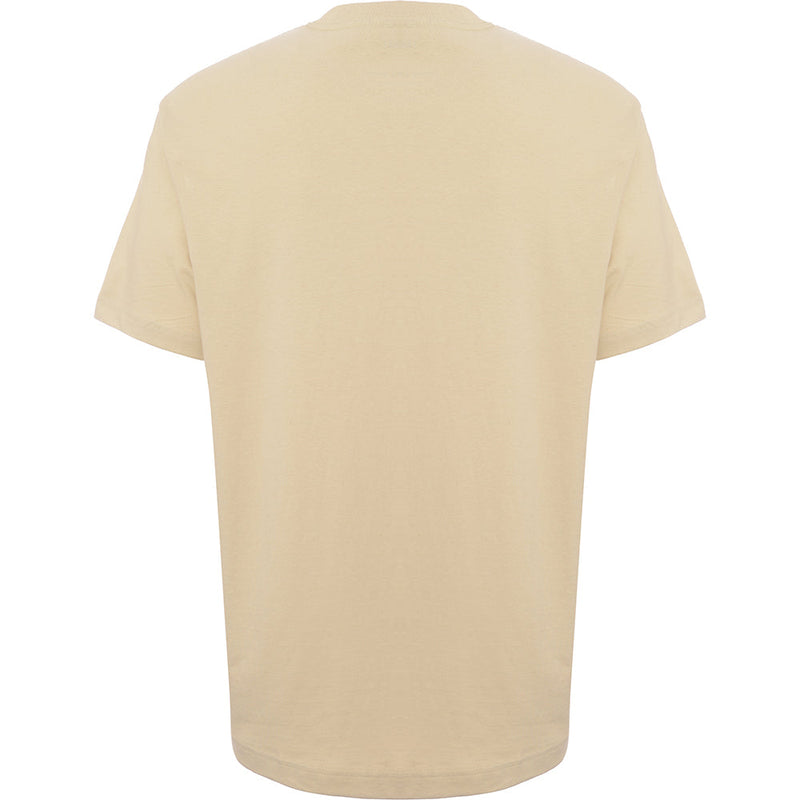 Weekday Men's Beige Oversized Co-Ord T-Shirt