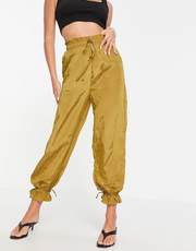 Ghospell Womens Chronical Drawstring Trousers in Camel