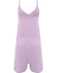 Vero Moda Womens Lilac Ribbed Strappy Playsuit