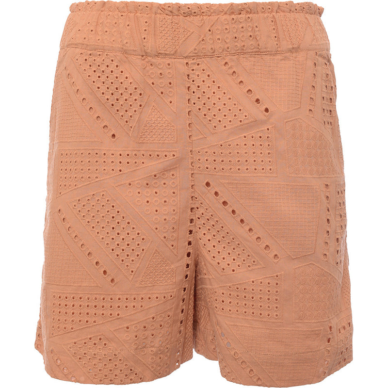 Y.A.S Women's Organic Cotton Broderie Shorts Co-Ord