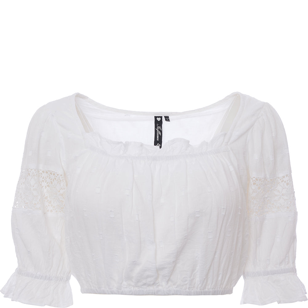 Influence Womens Co-ord Beach Top in White