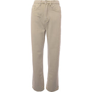Signature 8 Women's Beige High-Waisted Straight Leg Jeans