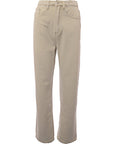 Signature 8 Women's Beige High-Waisted Straight Leg Jeans