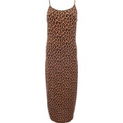 Vila Cami Maxi Dress In Leopard Print