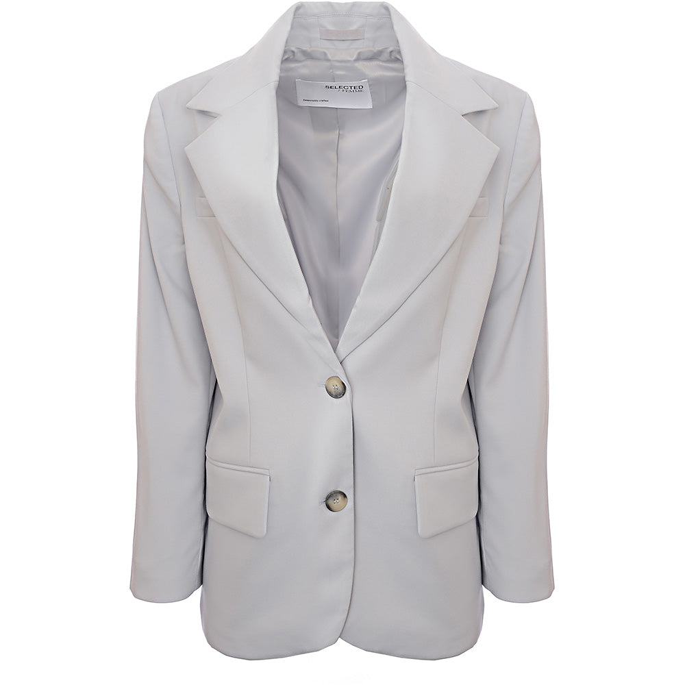 Womens Selected Femme Blue Relaxed Blazer