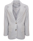 Womens Selected Femme Blue Relaxed Blazer