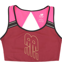 New Balance Women's Burgundy Running Achiever Light Support Sports Bra