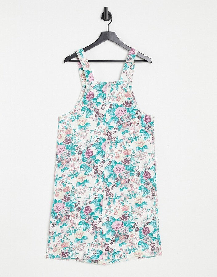 Monki Womens Maria Organic Cotton Denim Midi Dress In Multi