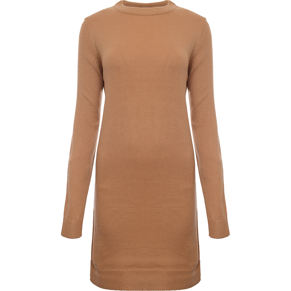 Brave Soul Women's Grunge Crew Neck Jumper Dress