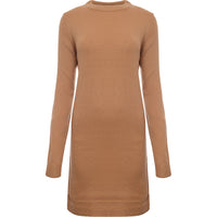 Brave Soul Women's Grunge Crew Neck Jumper Dress