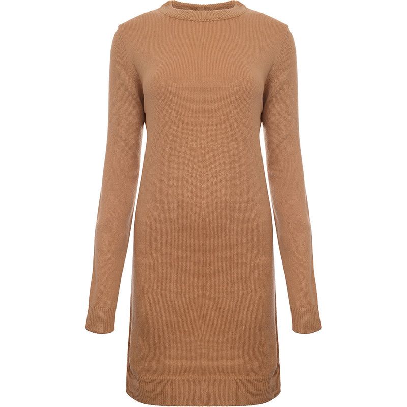 Brave Soul Women's Grunge Crew Neck Jumper Dress