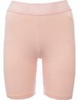 Puma Women's Pastel Pink And Gold Queen Legging Shorts With Banding