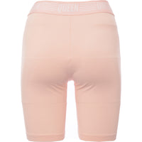 Puma Women's Pastel Pink And Gold Queen Legging Shorts With Banding