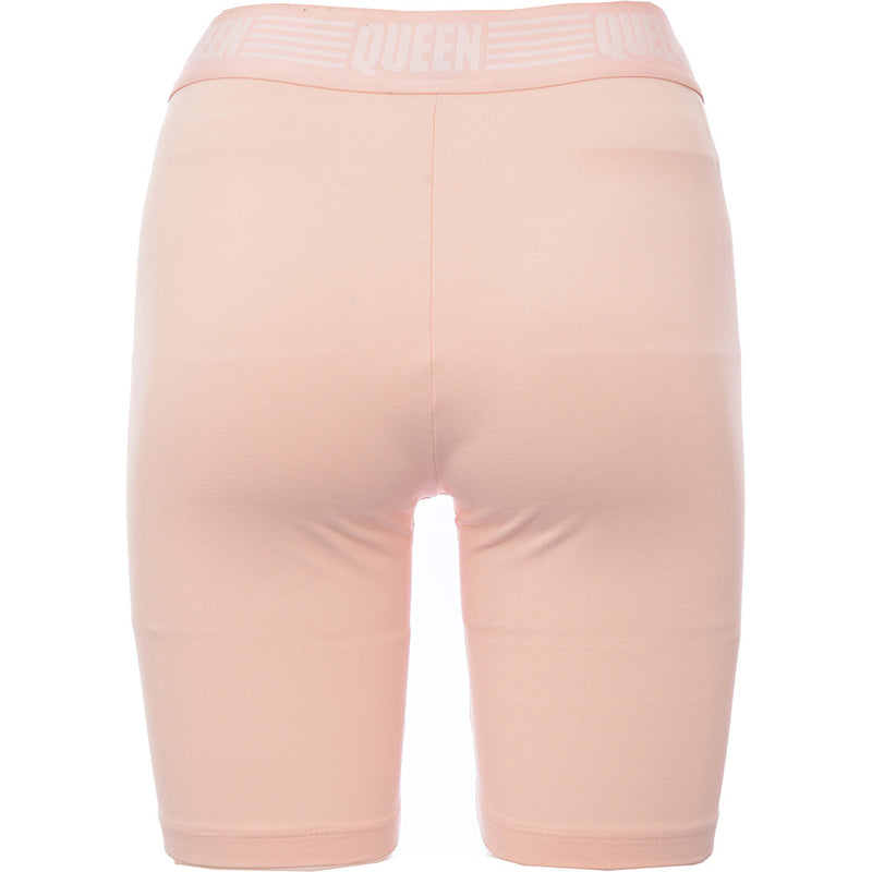 Puma Women's Pastel Pink And Gold Queen Legging Shorts With Banding