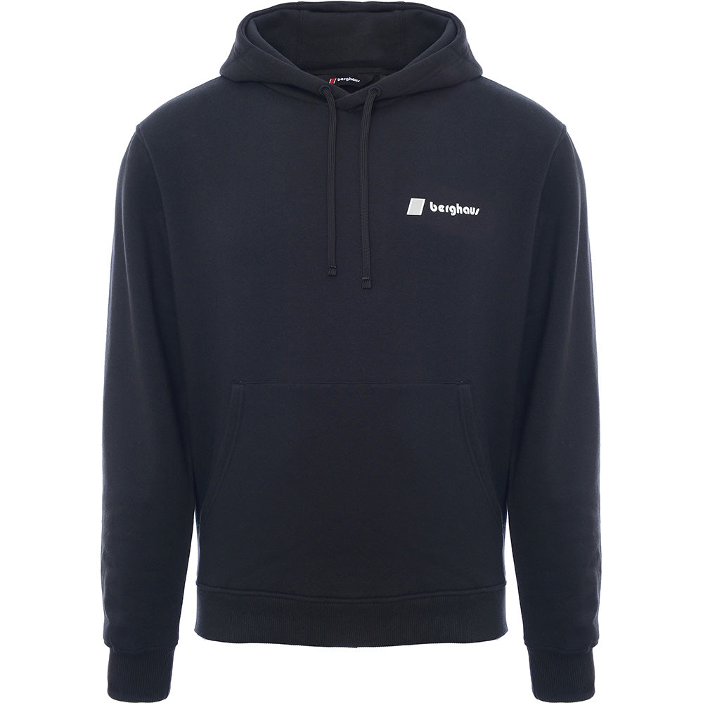 Berghaus Men&#39;s Black Heritage Back Print Hoodie