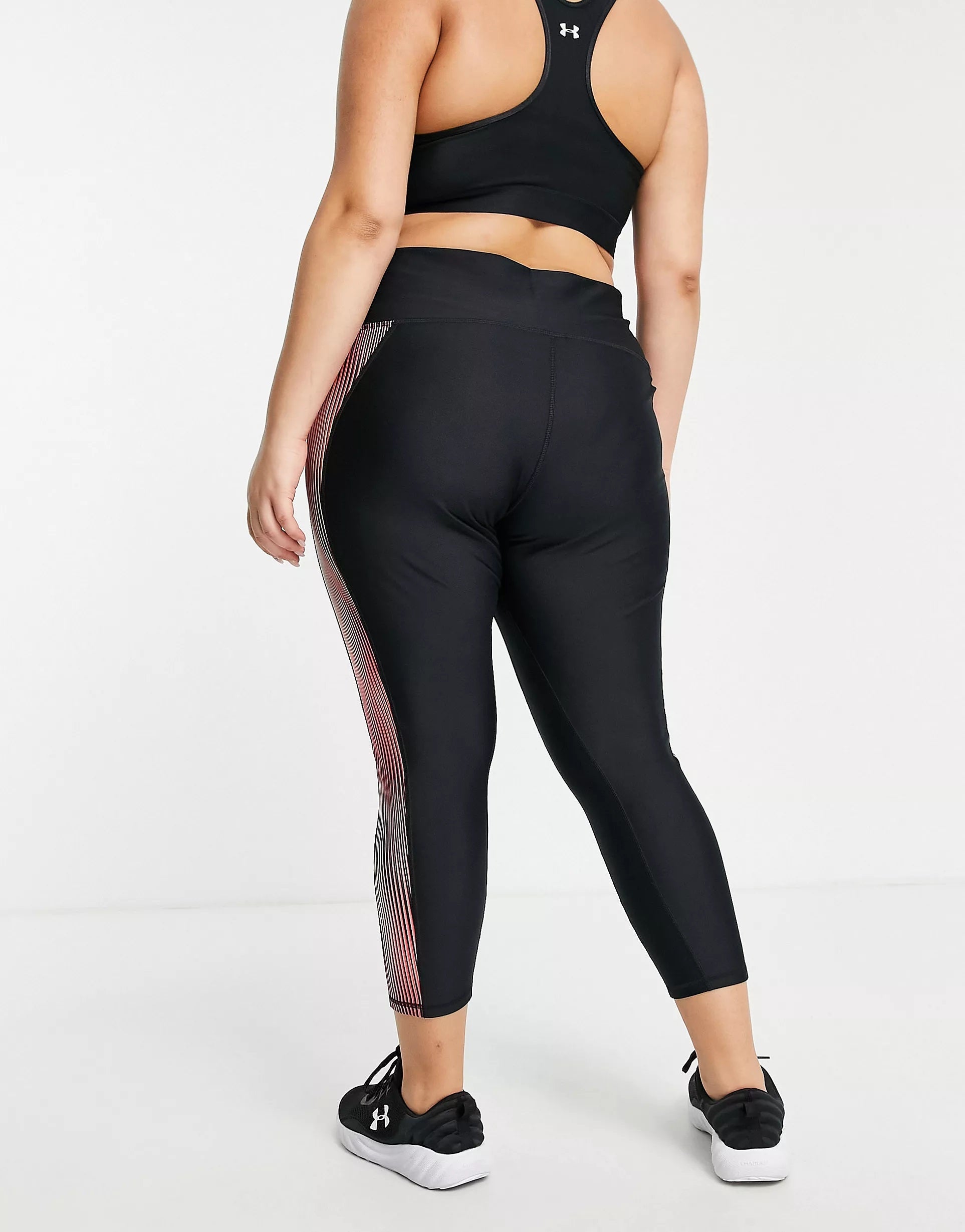 Under Armour Womens Plus Heatgear Leggings in Black