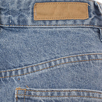 Cotton On Womens Mom Jean with Rips in Cabarita Blue